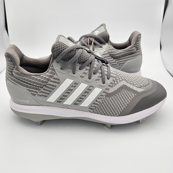 Adidas Ultraboost DNA 5.0 Baseball Cleats 'Grey White' Men's Size 15